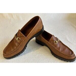 Gucci Brown Leather Loafers